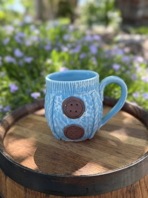 Knit Mug - Blue - Image 6