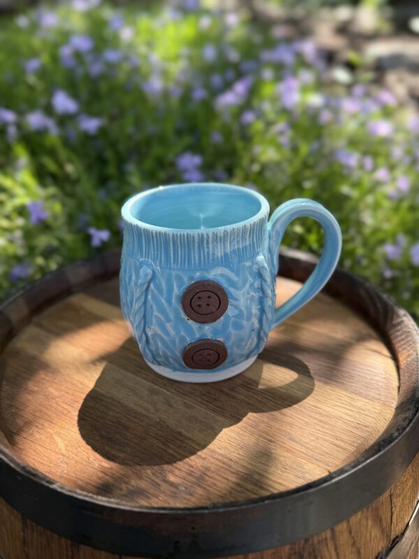 Knit Mug - Blue - Image 4