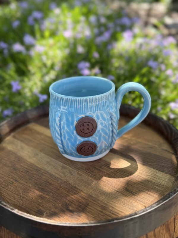 Knit Mug - Blue - Image 3